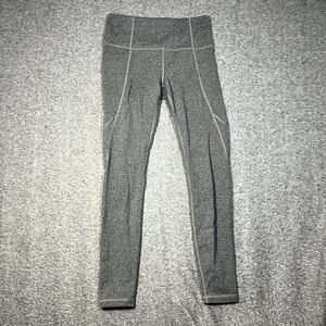 Athleta Women Leggings S Gray Salutation Stash Pocket Tight Athleisure Workout